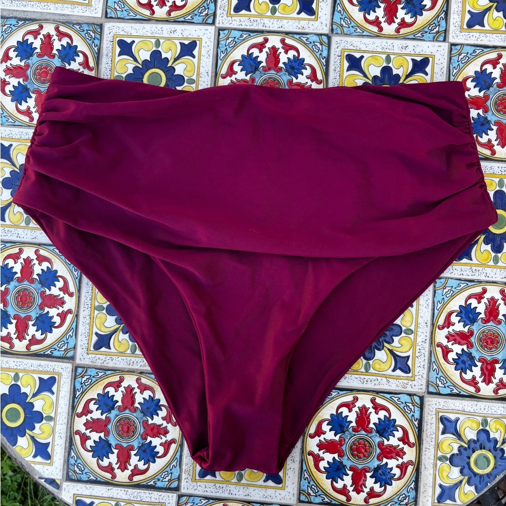 Zaful Vibrant Magenta swim bottoms